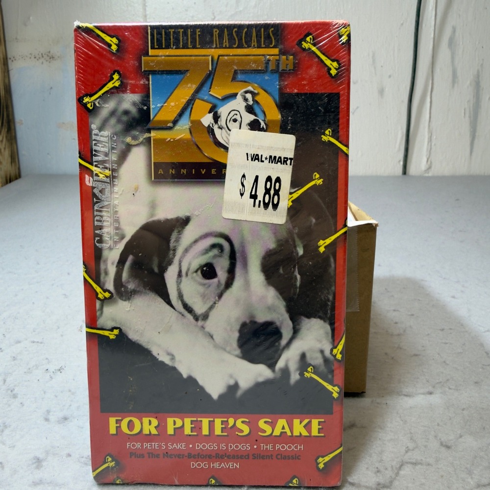 The Little Rascals 75th Anniversary VHS 2-Pack For‎ Petes Sake Vol 14 Sealed New